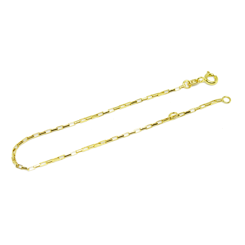 Pulseira Infantil Malha Longata em Ouro 18 Kilates - 25280